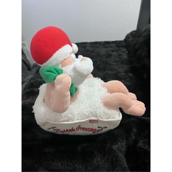 Splash Greetings Animated "Santa" Plush Figure Christmas bathing - Picture 2 of 5